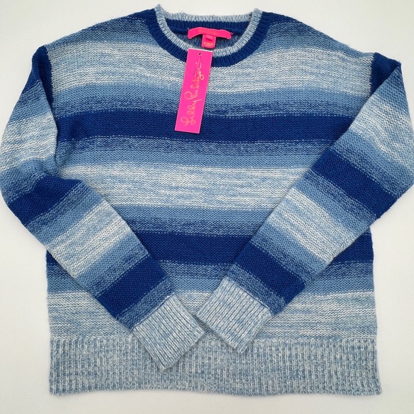 LILLY PULITZER - Elannie Sweater in Blue Ombre - Picture 3 of 9